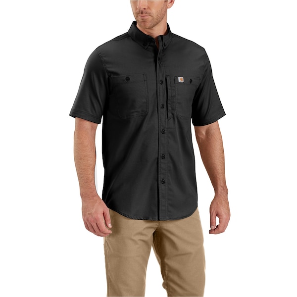Carhartt Men's TW2537 M Rggd Pro RlxdFt Cnvs SS 4XL TLL Short Sleeve Relaxed Black TW2537-M / 102537-0014XLTLL - main